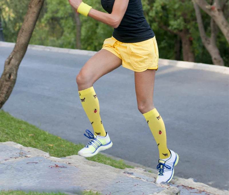 Compression Socks Men Women Running Sports Compression Stocking For Anti Fatigue Pain Relief Knee Prevent Varicose Veins Socks