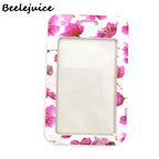 Red Flowers Art Retractable Badge Reel Lanyard Nurse ID Business Credit Card Work Card Badge Holder Office Student Clips ID Card