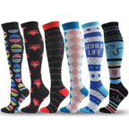 Compression Socks Men Women Running Sports Compression Stocking For Anti Fatigue Pain Relief Knee Prevent Varicose Veins Socks
