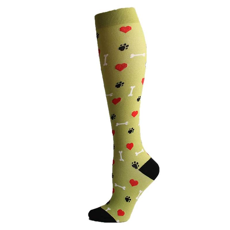 Compression Socks Men Women Running Sports Compression Stocking For Anti Fatigue Pain Relief Knee Prevent Varicose Veins Socks 32202