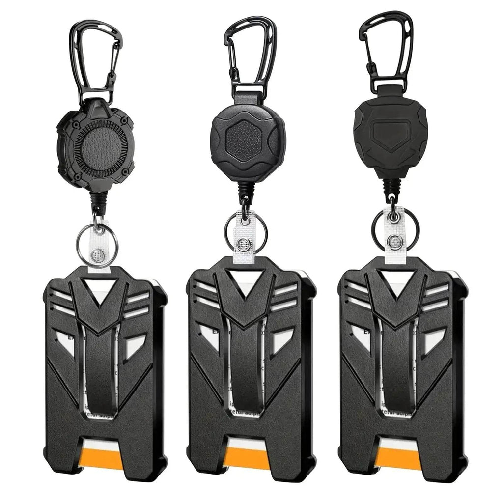 Heavy Duty Retractable Badge Reel, Carabiner Key Chain