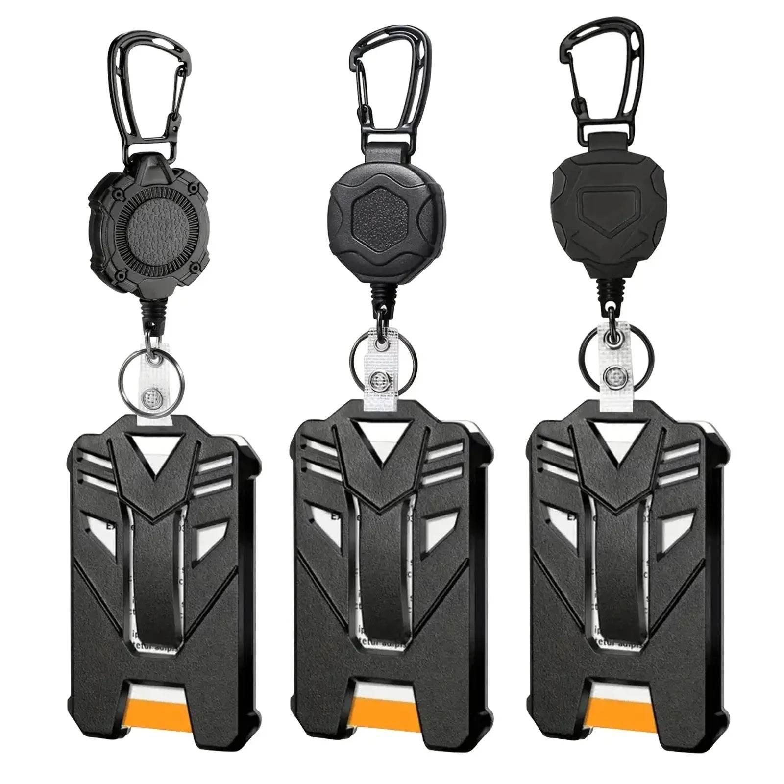 Heavy Duty Retractable Badge Reel, Carabiner Key Chain