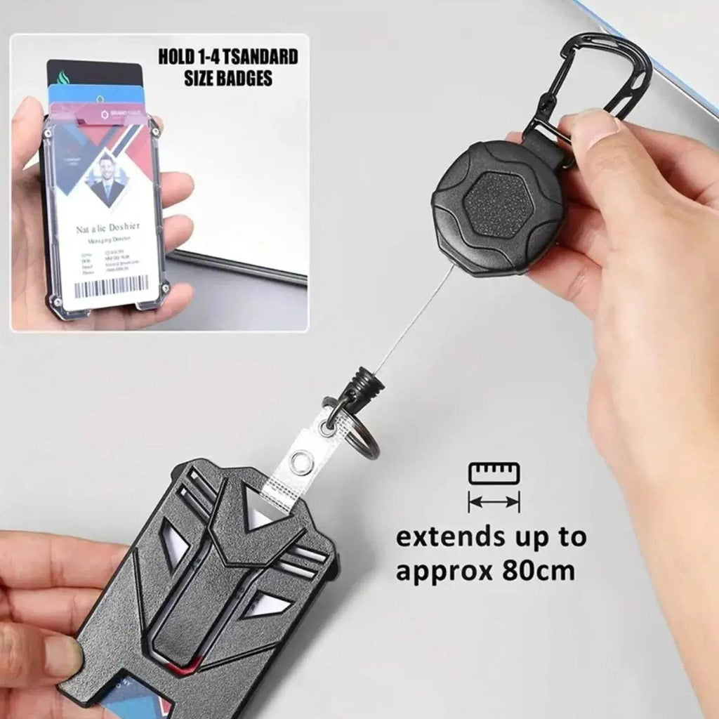 Heavy Duty Retractable Badge Reel, Carabiner Key Chain