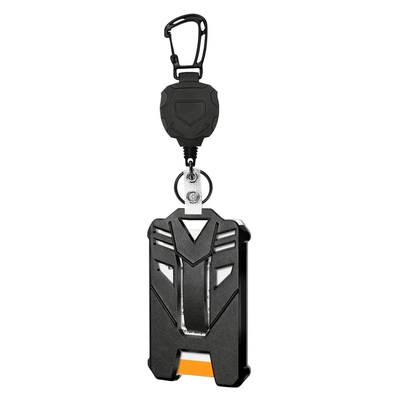 Heavy Duty Retractable Badge Reel, Carabiner Key Chain Quadrilateral