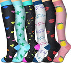 Men Women Socks Compression Socks Elastic Sports Beautiful Leg Nurse Stocking Jogging Climbing Cycling Flight Excercise