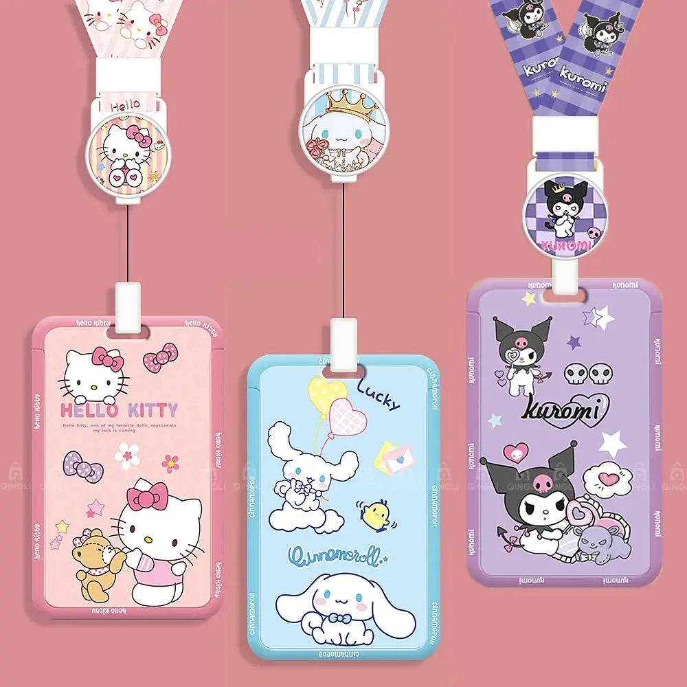 Hello Kitty ID Badge Reel, Card Holder, Neck Lanyard