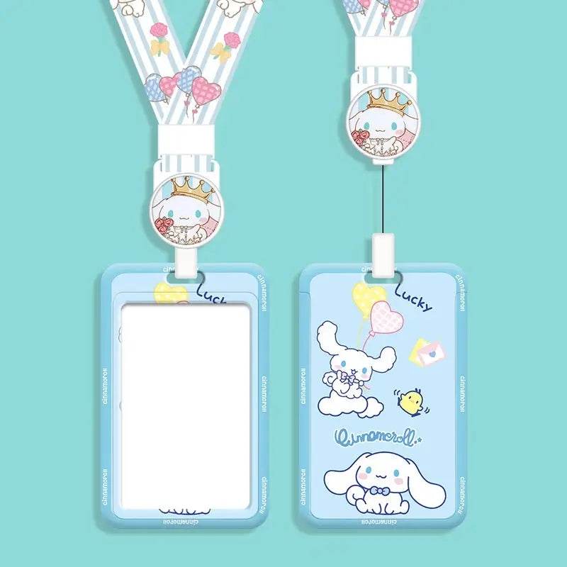 Hello Kitty ID Badge Reel, Card Holder, Neck Lanyard SKY BLUE