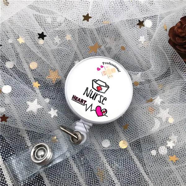 New Arrival Top Quality Retractable Doctor Nurse Badge Reel Fashion Cartoon cute Students ID Card Badge Holder Y09