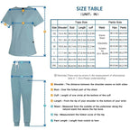 Jogger Scrubs Set for Women, Solid Color Scrub Sets, Multiple Pockets, V-neck