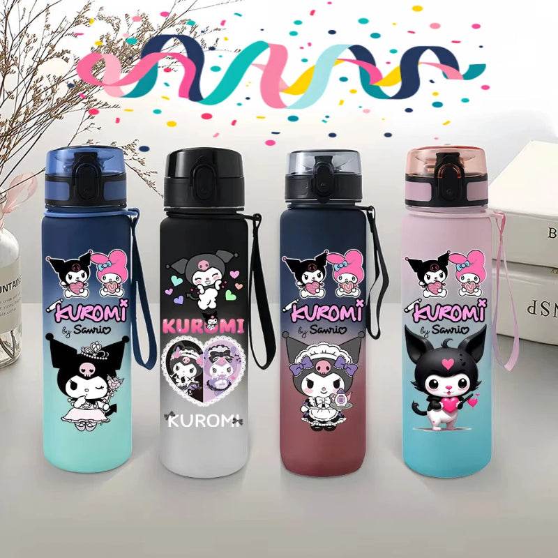 Kuromi Water Bottle – Durable, High-Temperature Resistant Frosted Plastic Cup