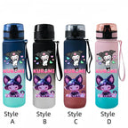 Kuromi Water Bottle – Durable, High-Temperature Resistant Frosted Plastic Cup