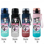Kuromi Water Bottle – Durable, High-Temperature Resistant Frosted Plastic Cup kl20