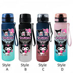 Kuromi Water Bottle – Durable, High-Temperature Resistant Frosted Plastic Cup kl19