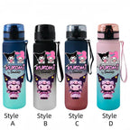 Kuromi Water Bottle – Durable, High-Temperature Resistant Frosted Plastic Cup