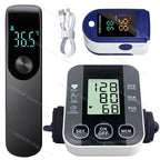 Medical Arm Blood Pressure Cuff, Thermometer, Pulse-Ox Set, Nurse, Doctor Set 5