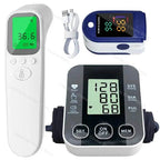 Medical Arm Blood Pressure Cuff, Thermometer, Pulse-Ox Set, Nurse, Doctor Set 3