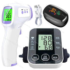 Medical Arm Blood Pressure Cuff, Thermometer, Pulse-Ox Set, Nurse, Doctor Set 7