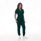 Medical Scrubs, Uniform, Doctor and Nurse Scrubs, Quick-Dry, 2 Piece Set Top and Jogger Style Bottom