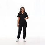 Medical Scrubs, Uniform, Doctor and Nurse Scrubs, Quick-Dry, 2 Piece Set Top and Jogger Style Bottom
