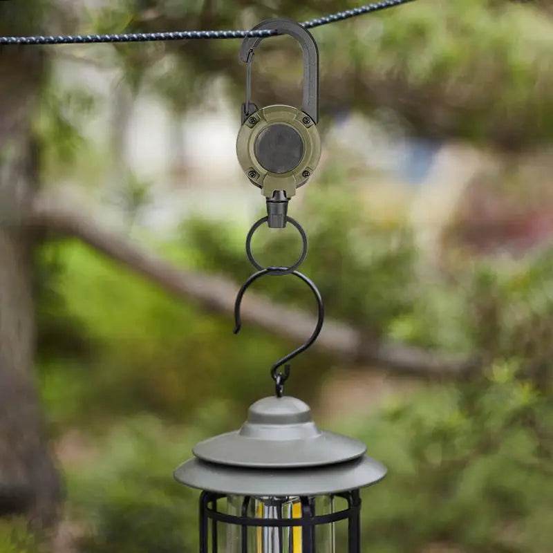 Heavy Duty Retractable Pull Badges, ID Reel Carabiner, Key Chain Key Holder