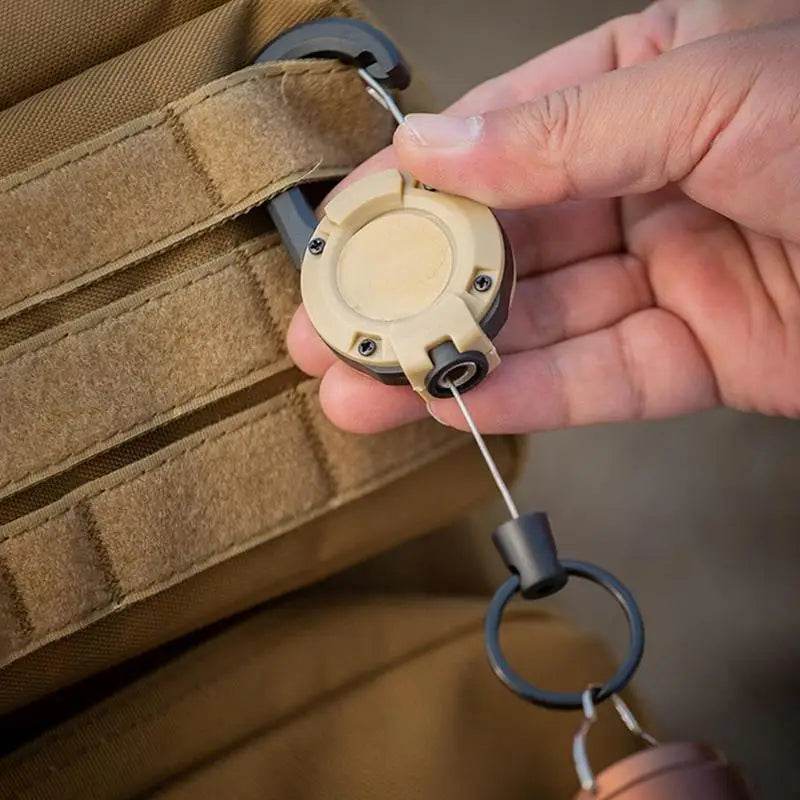 Heavy Duty Retractable Pull Badges, ID Reel Carabiner, Key Chain Key Holder