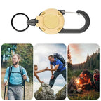 Heavy Duty Retractable Pull Badges, ID Reel Carabiner, Key Chain Key Holder