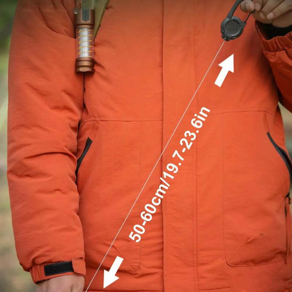 Heavy Duty Retractable Pull Badges, ID Reel Carabiner, Key Chain Key Holder