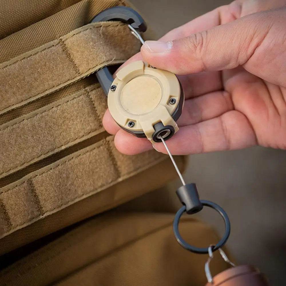 Heavy Duty Retractable Pull Badges, ID Reel Carabiner, Key Chain Key Holder