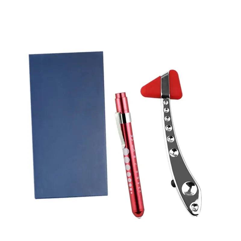 Neurological Diagnostic Percussor, Reflex Percussion Hammer Set with LED Penlight