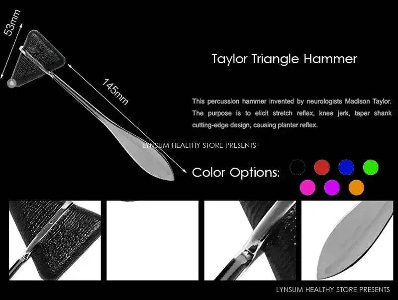 Neurological Percussion Set-Reflex Hammer Set, Includes Pinwheel, Babinski Hammer,Taylor Buck Hammer,Diagnostic Kit