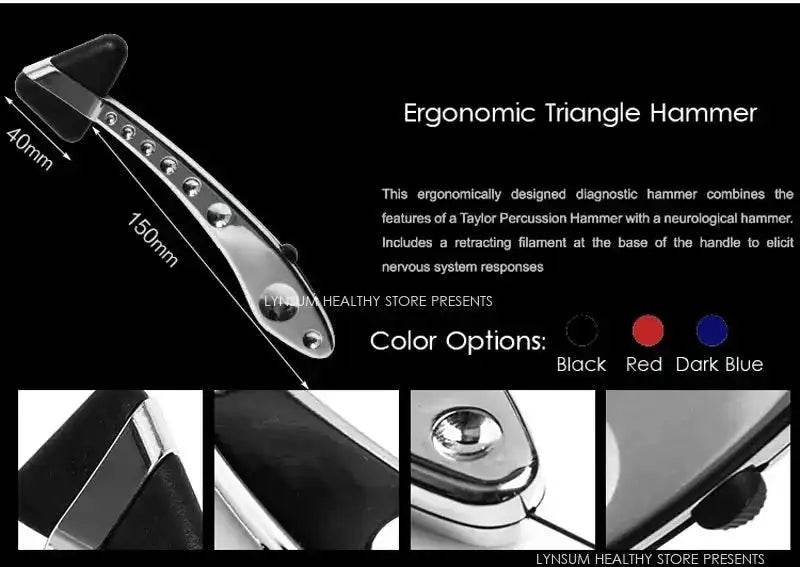Neurological Percussion Set-Reflex Hammer Set, Includes Pinwheel, Babinski Hammer,Taylor Buck Hammer,Diagnostic Kit
