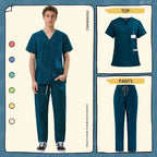 Unisex Medical Scrub Sets for Healthcare Professionals - Surgical and Medical Workwear 42168-Caribbean Blue