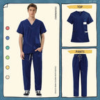 Unisex Medical Scrub Sets for Healthcare Professionals - Surgical and Medical Workwear 42168-Dark blue