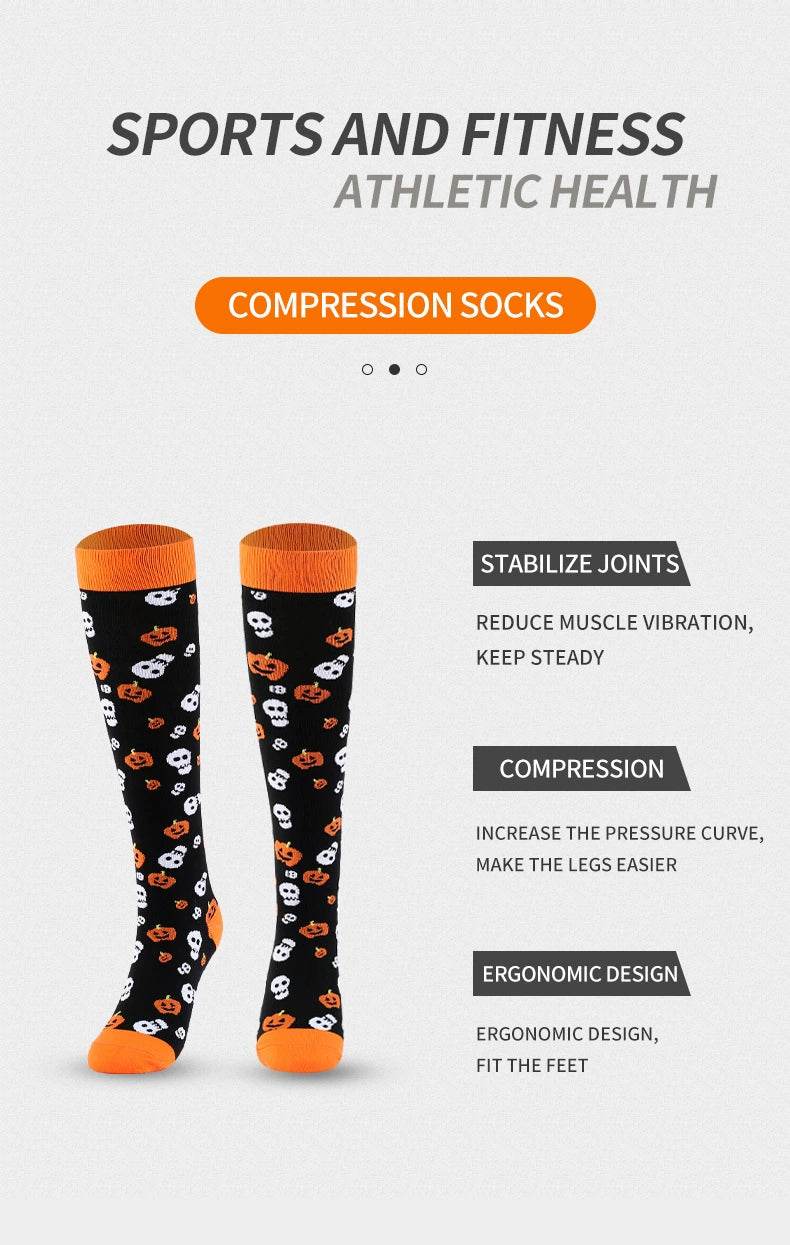 New Arrival Compression Socks Pressure Calf Socks Sports Long Socks for Running Nurse Socks Elastic Leggings Compression Stockings