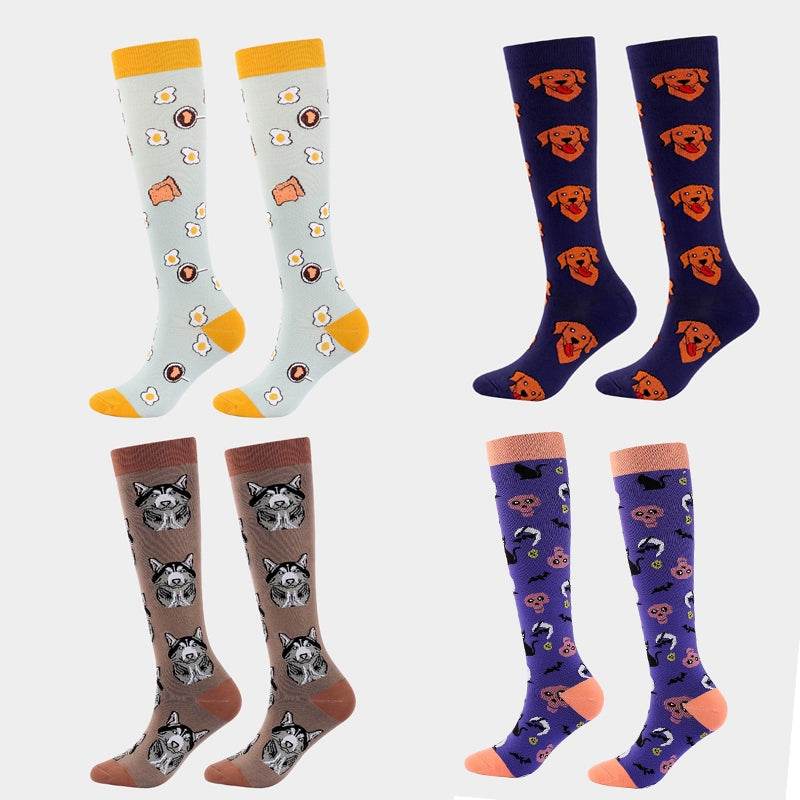 New Arrival Compression Socks Pressure Calf Socks Sports Long Socks for Running Nurse Socks Elastic Leggings Compression Stockings