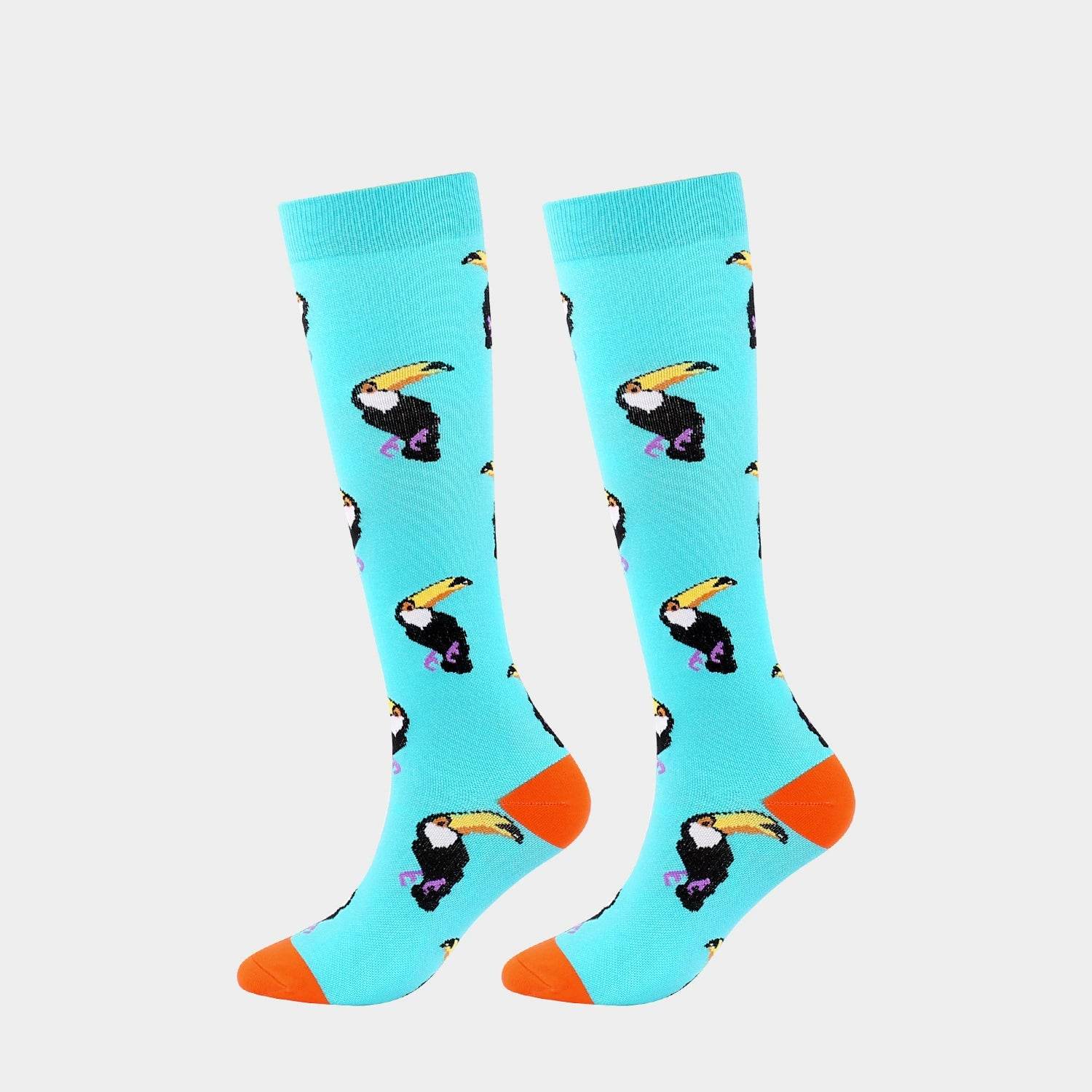 New Arrival Compression Socks Pressure Calf Socks Sports Long Socks for Running Nurse Socks Elastic Leggings Compression Stockings Woodpecker