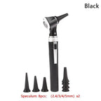 Portable Professional LED Otoscope Black