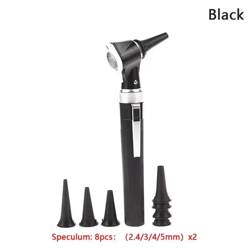 Portable Professional LED Otoscope Black
