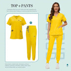 Premium Healthcare Scrub Sets for Professionals - High-Quality Scrubs 42118-Yellow