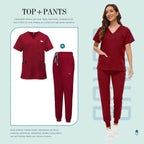 Premium Healthcare Scrub Sets for Professionals - High-Quality Scrubs 42118-Red