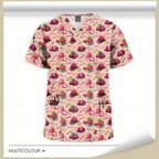 Printed Medical Scrub Tops | Stylish Uniform Medical Tops 64001-30