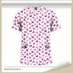 Printed Medical Scrubs Tops for Hospital Workers, Nurses, MDs, and Techs 64001-27