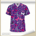 Printed Women's Scrub Tops for Comfort and Style 64001-26