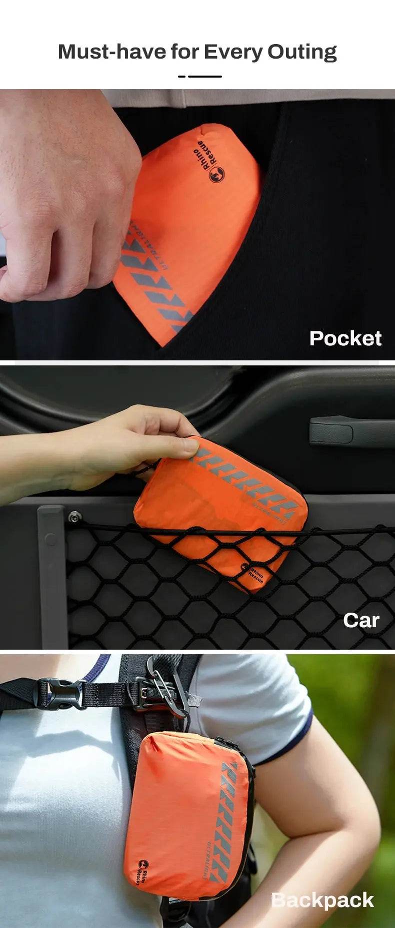 RHINO RESCUE Outdoor Portable Lightweight First Aid Kit