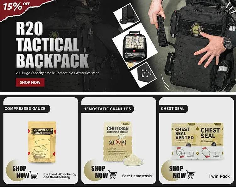 RHINO RESCUE Outdoor Portable Lightweight First Aid Kit