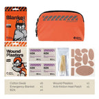 RHINO RESCUE Outdoor Portable Lightweight First Aid Kit Orange