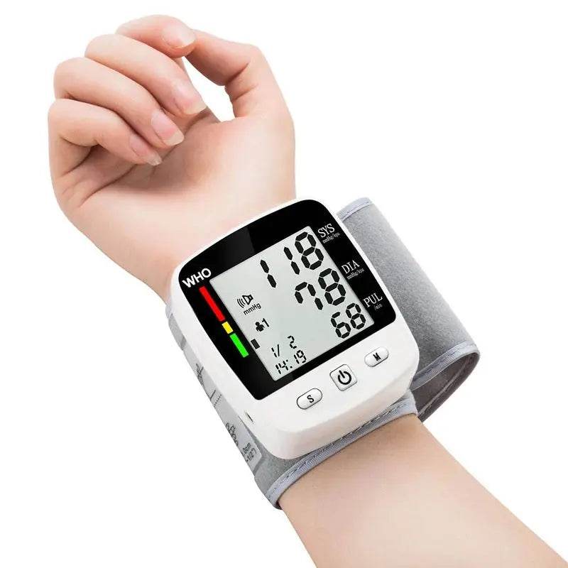 Rechargeable Digital Blood Pressure Monitor, Wrist Electronic BP Cuff