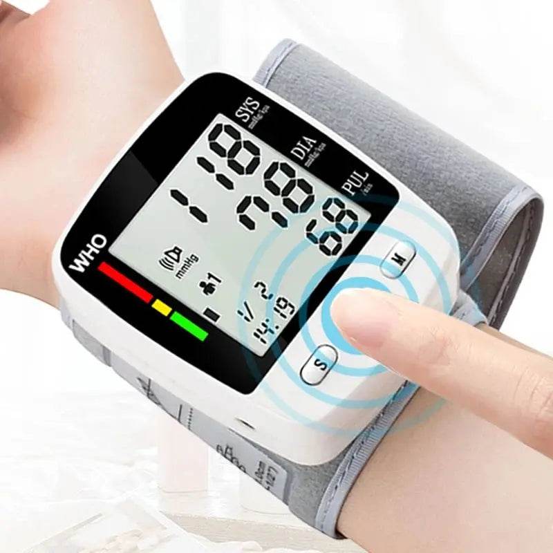 Rechargeable Digital Blood Pressure Monitor, Wrist Electronic BP Cuff