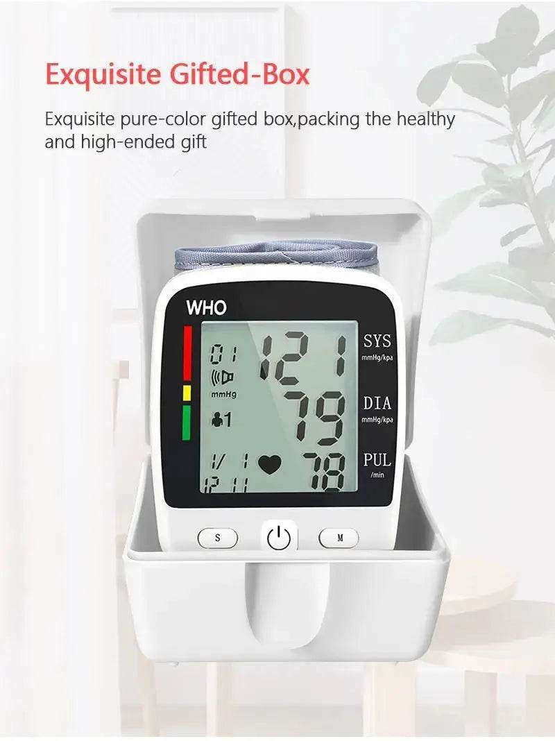 Rechargeable Digital Blood Pressure Monitor, Wrist Electronic BP Cuff