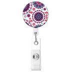Retractable Badge Reel, Reel Clip, Card Holders, Healthcare Novelties and Gifts PURPLE